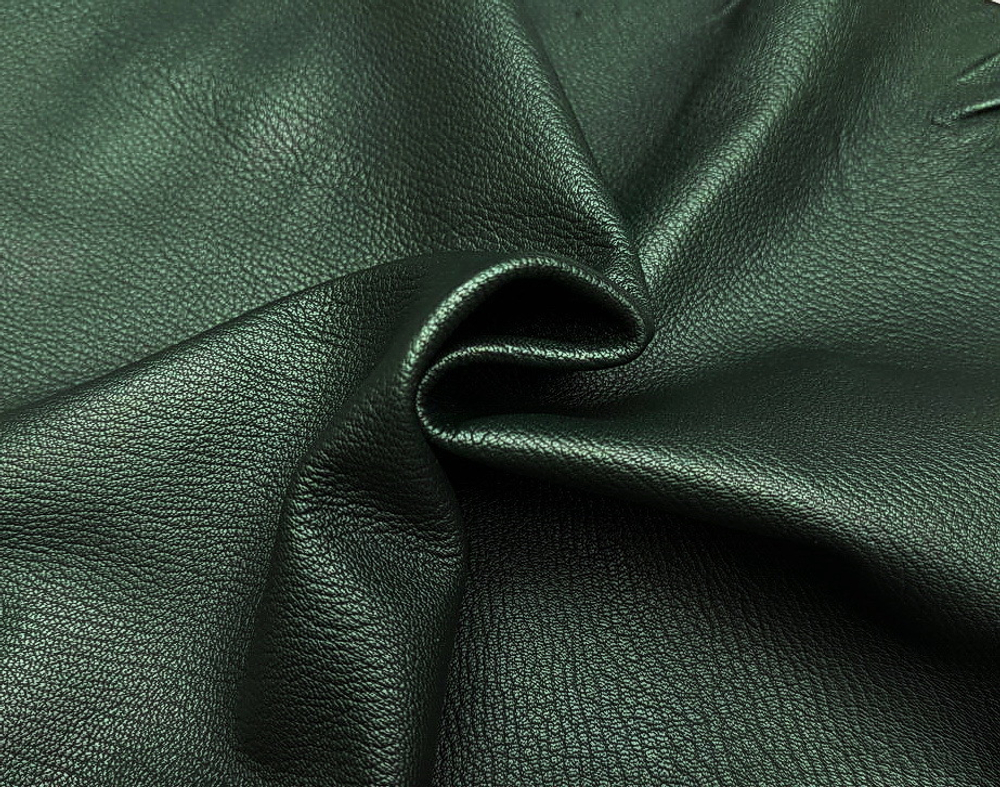 Amelie British Green (1,4-1,6 мм), цв. Зеленый, натуральная кожа козы