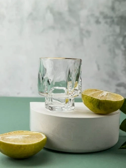 Набор изогнутых шотов, 60 мл, 6 шт. с золотой каймой