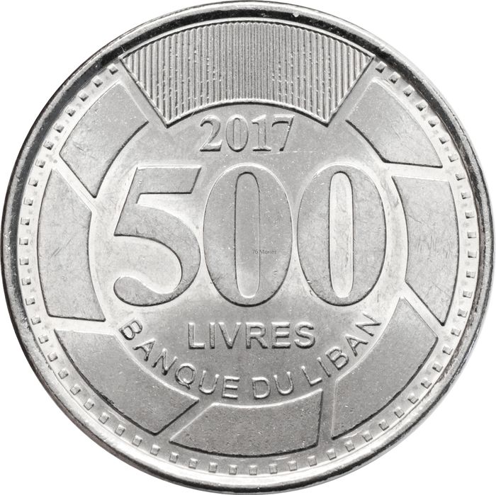 500 ливров 2017 Ливан