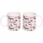 Кружка керамическая 330 мл «Яркие приветствия»