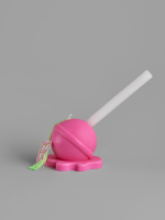 Свеча Lollipop, розовая