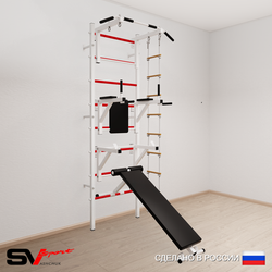 Шведская стенка Sv Sport усиленная 692 (Турник стандарт/Брусья/Стойка/Скамья/Лестница)
