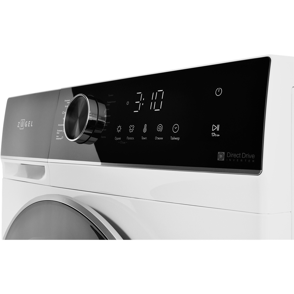 Стирально-сушильная машина ZUGEL ZWDF10712I Inverter DD Steam