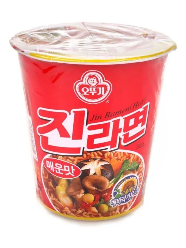 Лапша Джин рамен острая Ottogi Jin Ramen Hot 65 г