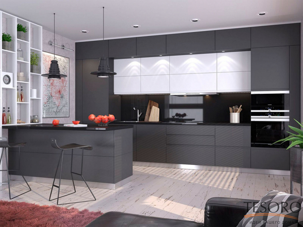 Примеры современных дизайнов кухонь из интернета