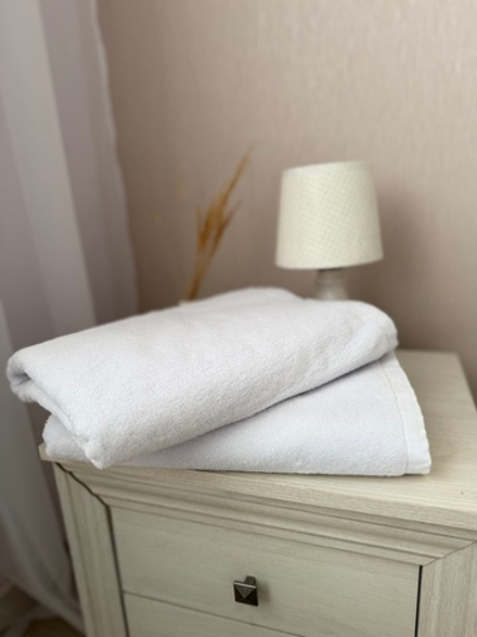 Полотенце махровое для тела, 70х140 без бордюра 1 сорт , двойная низкая петля, 450г/м2