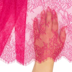 Кружево реснички малиновая фуксия (23х290 см)