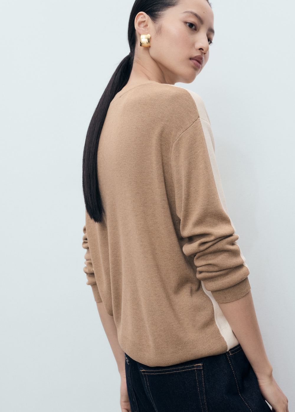 Комбинированный джемпер