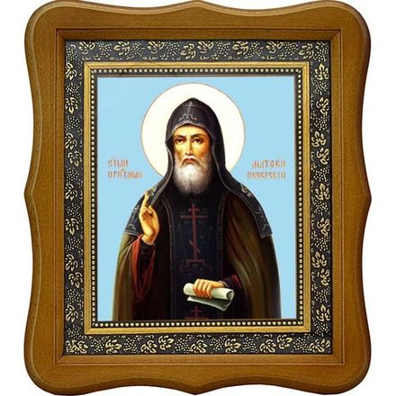 Матфей Печерский Прозорливый Преподобный. Икона на холсте.