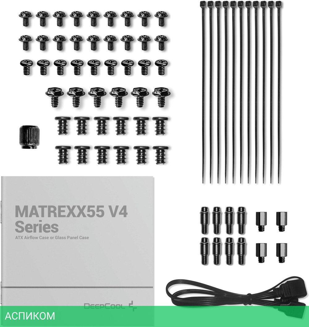 Корпус DeepCool MATREXX 55 V4 без БП Black (R-MATREXX55-BKADA4-G-4)