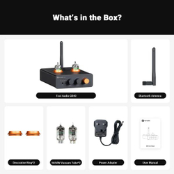 Предварительный усилитель Fosi Audio GR40, ЦАП, усилитель для наушников, ламповый, Bluetooth
