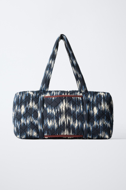 ZARA СУМКА С ПРИНТОМ TIE DYE, СИНИЙ