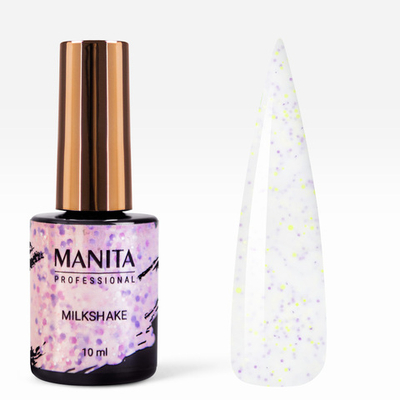 Manita Professional Milkshake Гель-лак с цветными вкраплениями 01, 10мл