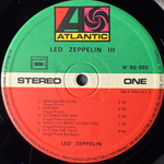 Led Zeppelin ‎– Led Zeppelin III (Франция 1972г.)