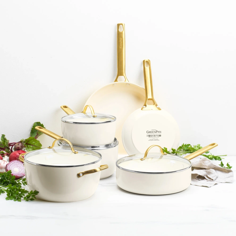 GreenPan Набор из 2 сковородок Padova 20+26 см кремово-белый EAN 4894871046955
