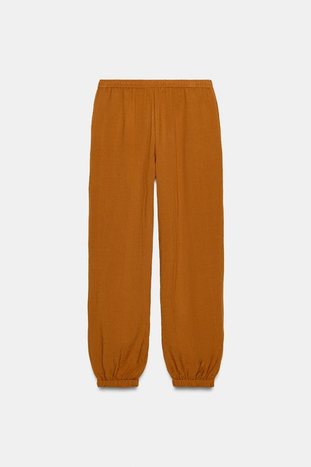 ZARA ШИРОКИЕ БРЮКИ НА РЕЗИНКЕ, ЖЕЛТЫЙ КАРРИ