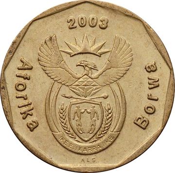 20 центов 2003 ЮАР