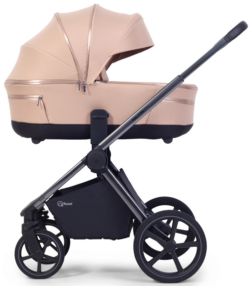 Детская коляска Rant Falcon Soft Therm 3 в 1 с автокреслом Evomax Grey Beige