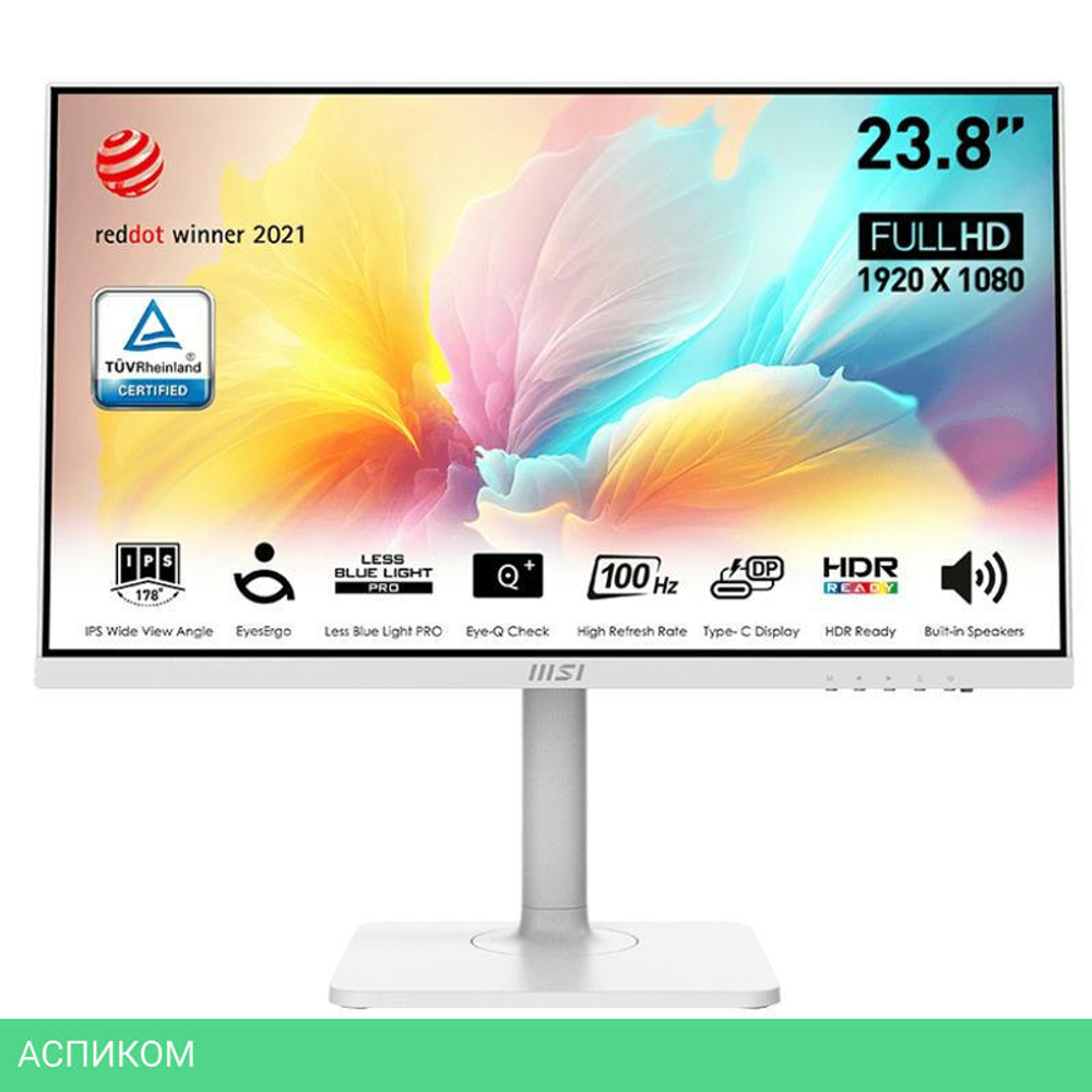 Монитор MSI Modern MD2412PW белый (9S6-3PA59H-096)