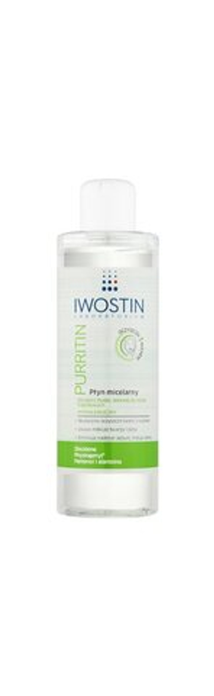 Iwostin Purritin - очищающая мицеллярная жидкость для жирной кожи, склонной к акне /   215  ml  / GTIN 5902502122714