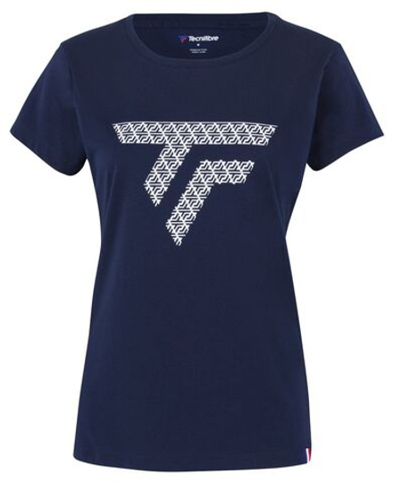 Женская теннисная футболка Tecnifibre Training Tee 2023 - marine