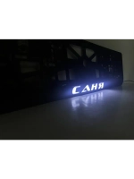 Рамка для номера с LED подсветкой надписи. Саня.