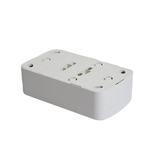 Розетка накладная 2-местная б/з STEKKER, PST10-502-20, пластик АВS, 250В, 16А, IP20, серия Basic, белый 50075