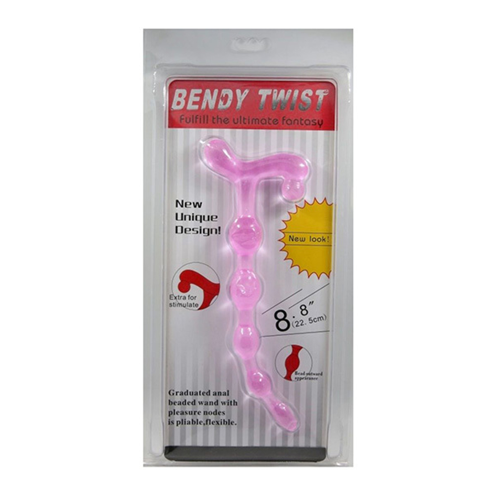 Розовый анальный стимулятор 22см Baile BI-040005-0101S