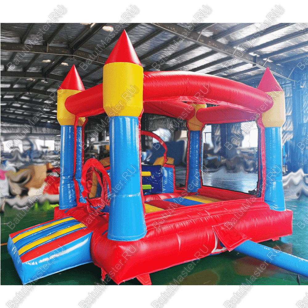 Надувной батут "Мини-Замок" 3,5*3*2,8 м.