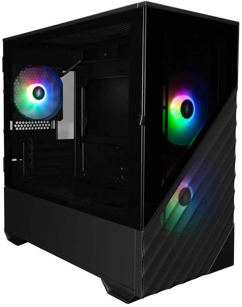 Корпус mATX 1STPLAYER D7-BK-3F7
