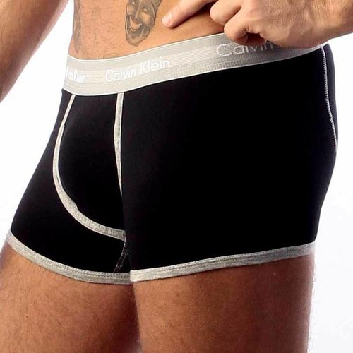 Мужские трусы хипсы черные Calvin Klein 365 Trunks Black
