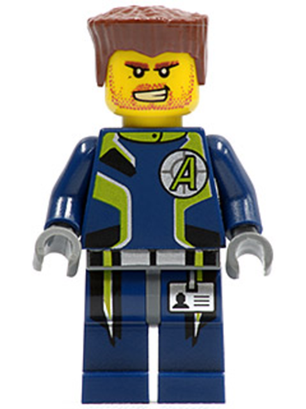 Минифигурка LEGO agt011 Агент Чейз (Без прически)