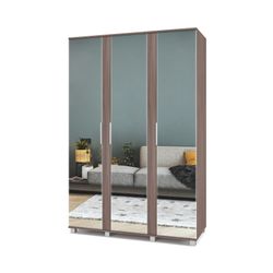 Шкаф трехстворчатый "Пандора" П33 (шимо темный/шимо светлый), ЛДСП, MODERN