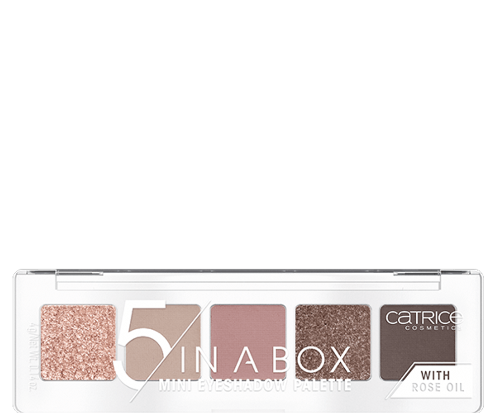 Мини-палетка теней для век CATRICE 5 in A Box Mini Eyeshadow Palette - 020 SOFT ROSE LOOK