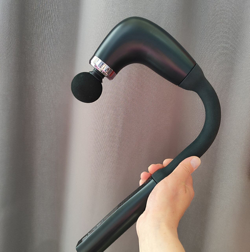 Ударный массажёр с изогнутой ручкой