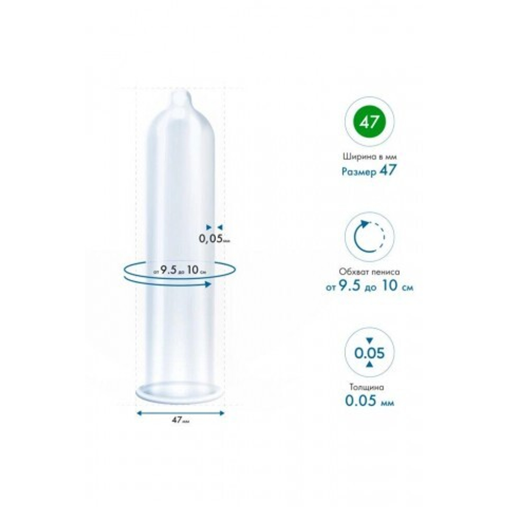 Презервативы MY.SIZE PRO 47, 3 шт. (16 × 4,7 см)