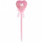 Ручка шариковая «Heart- Пайетки», цвет синий, 22 см