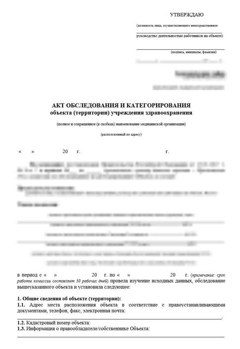 Антитеррористический паспорт для стоматологии