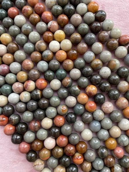 Нить бусин из яшмы 10мм