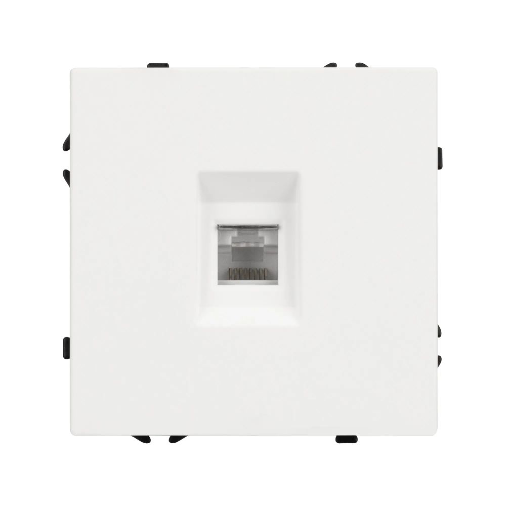 Механизм компьютерной розетки SCT-NOBE-MPC1-SFPL-WH (RJ-45, CAT6) (Arlight, Белый кварц) 054304