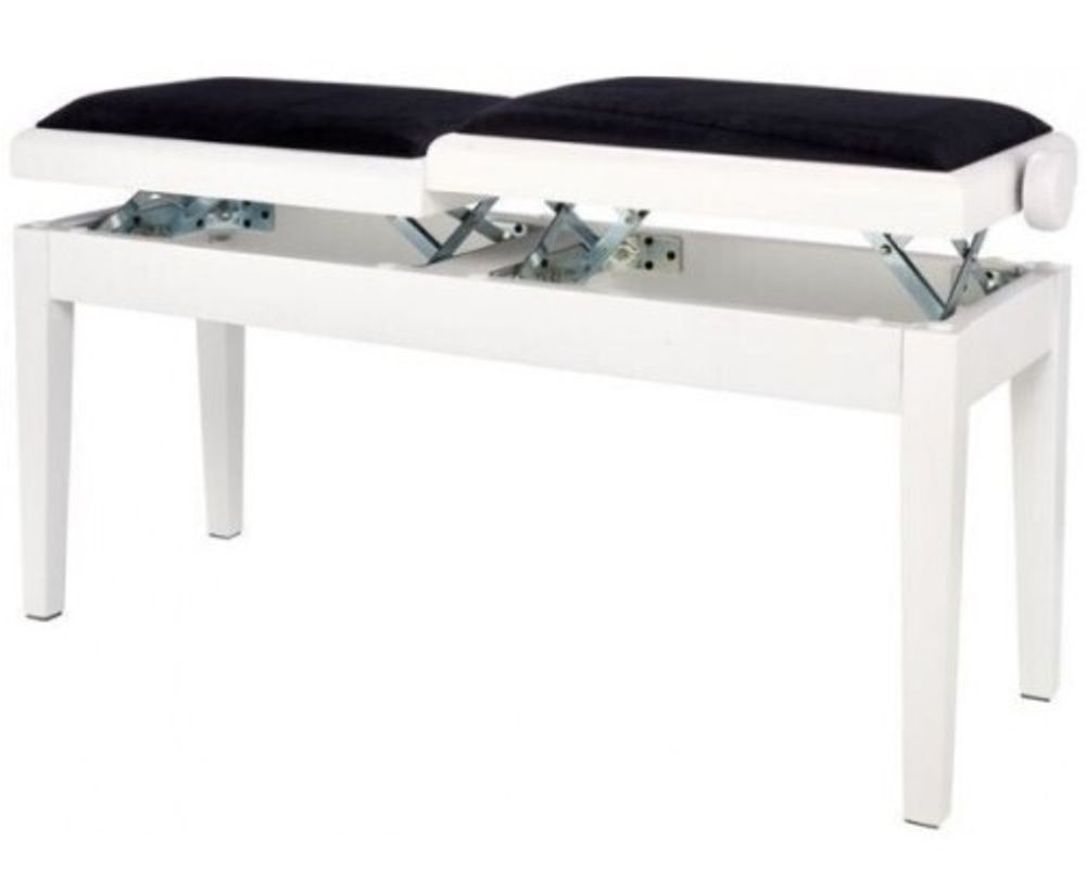 GEWA Piano bench Deluxe Double White matt банкетка для пианино двойная