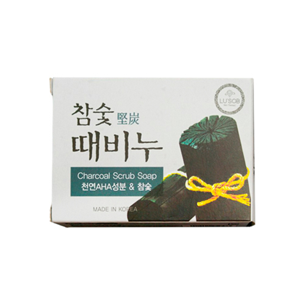 Мыло-скраб с экстрактами древесного угля DongBang Charcoal stain remover Soap 100г