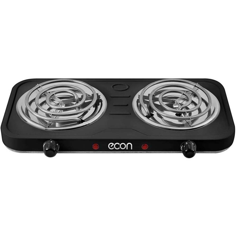Плита электрическая Econ, ECO-211HP, 2000 Вт, 2 конф, эмаль, механ, пер повор, чер