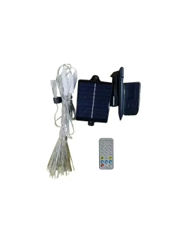 PKBFLOW Подвесных фейерверков светильник на солнечных, гирлянд с пультом, 600 ламп, цветной, 5 шт