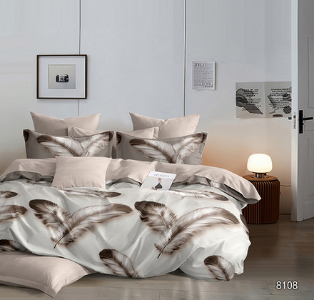 КПБ 2 сп с простыней на рез. 140х200 ПОПЛИН "П23"