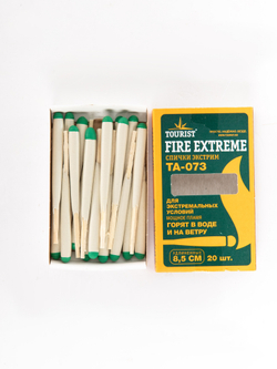 Спички экстрим (водо-ветрозащитные) FIRE EXTREME (TA-073), 8,5 см, 20 шт., Tourist