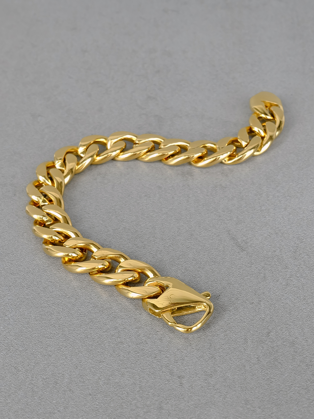 Мужской браслет из стали, панцирное плетение