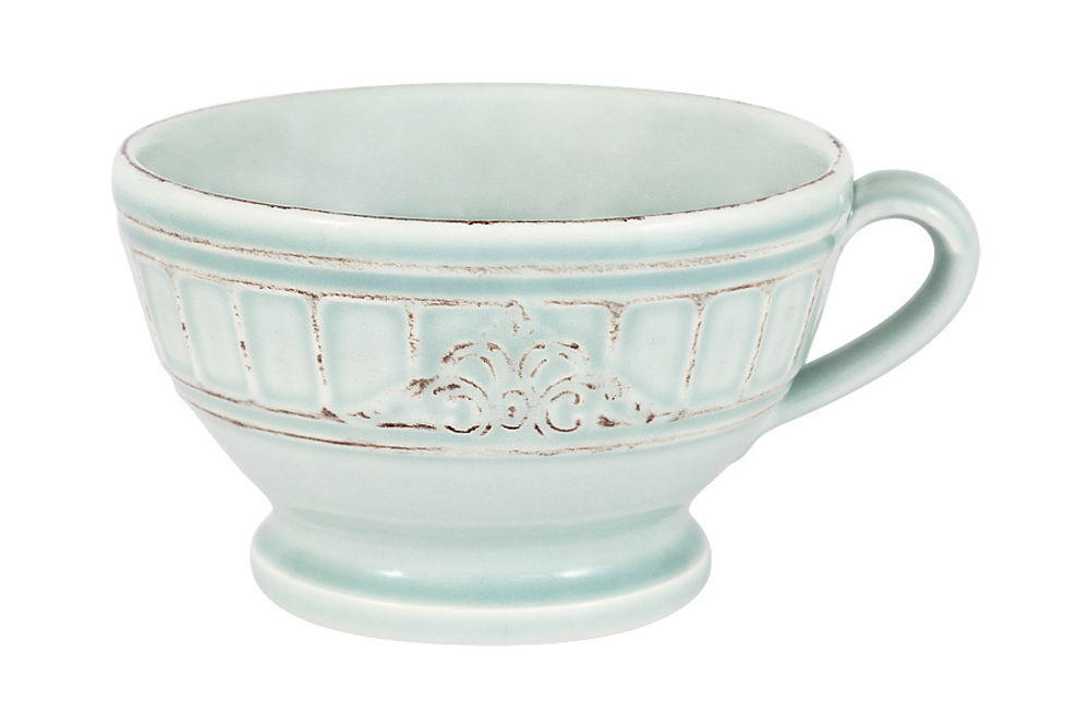 Чашка для завтрака суповая чашка Venice голубая Matceramica