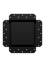 Решетка вентиляционная SGR 200х200 окраш.сталь Matt black ERA