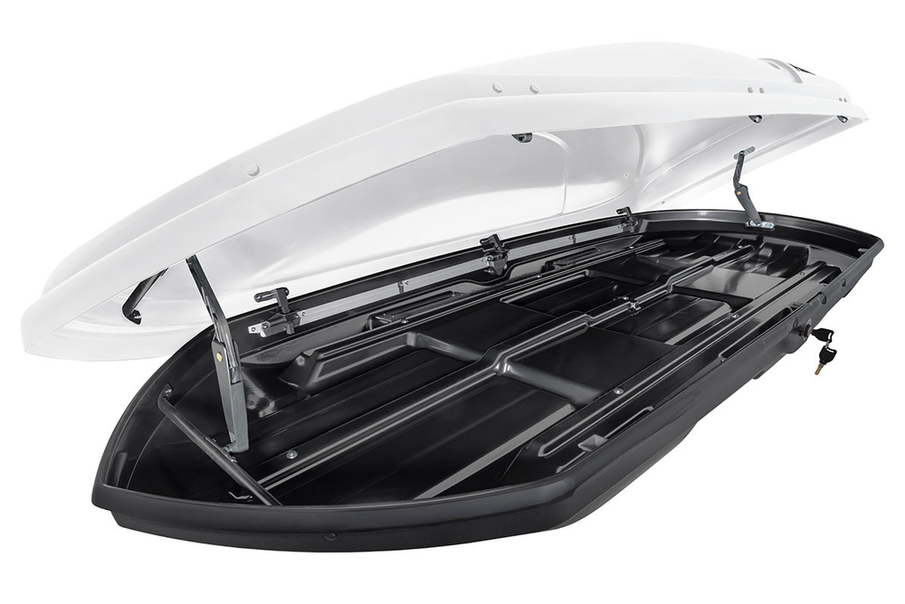 Бокс автомобильный на крышу Pentair COBRA 520L белый глянец, двусторонний